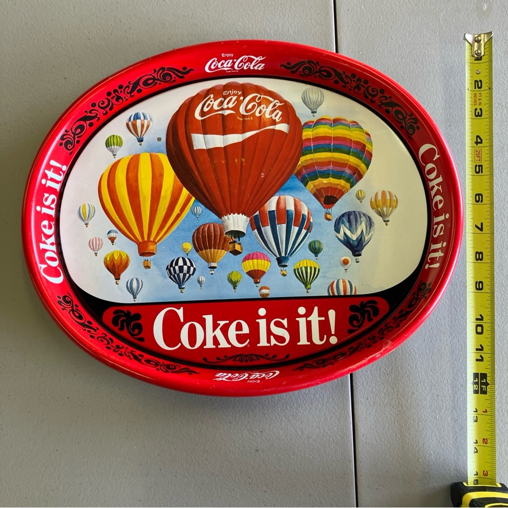 Coca-Cola Hot Air Balloon Decorative Tray